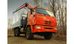 Кран-манипулятор PALFINGER-155 на базе автомобиля КАМАЗ-43118 (6х6)