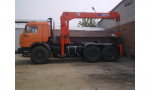Седельный тягач КамАЗ-44108 с КМУ Kаnglim KS1256 GII г\п7т.